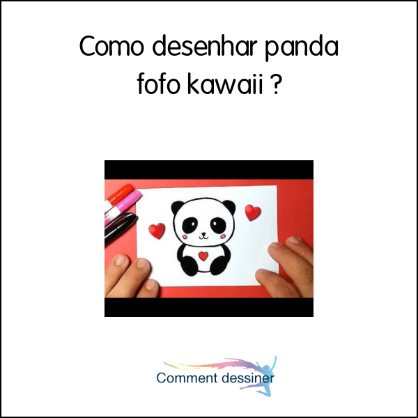 Como desenhar panda fofo kawaii